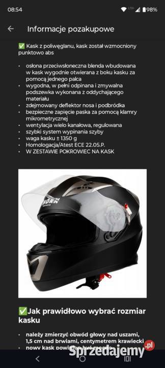 Kask Horn Kaski sprzedam