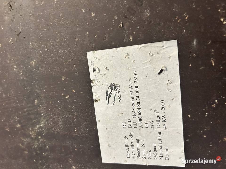 Podłoga do sprintera zachodniopomorskie Koszalin sprzedam