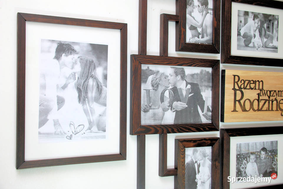 Galeria Multirama z drewna Ramka na zdjęcia Foto Wrocław