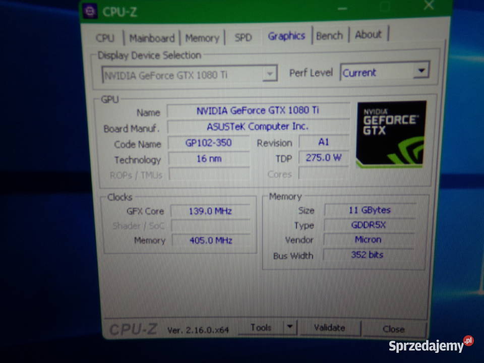 Asus GTX 1080 Ti 11GB karty Zakrzewo