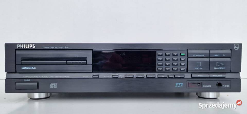Philips CD820 player odtwarzacz kompaktowy CD Odtwarzacze CD i MD Międzychód