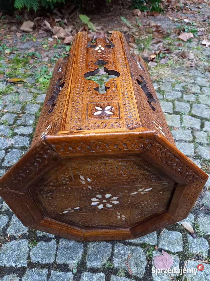 Stolik marokański stolik orientalny stolik odcienie brązowego