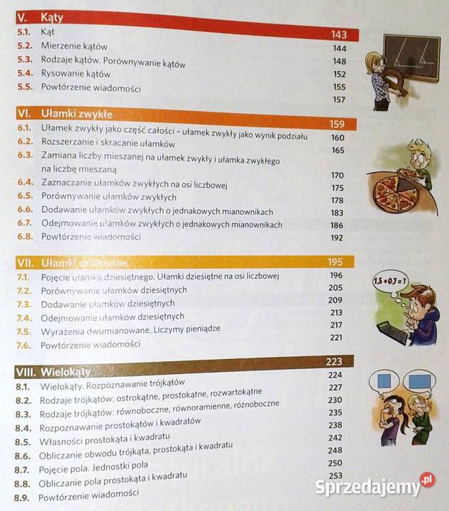 Matematyka z klasą 4 Podręcznik Lucyna Klama miękka Chełm