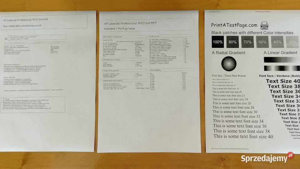 Drukarka HP LaserJet Professional M1212nf MFP laserowa śląskie Pszczyna