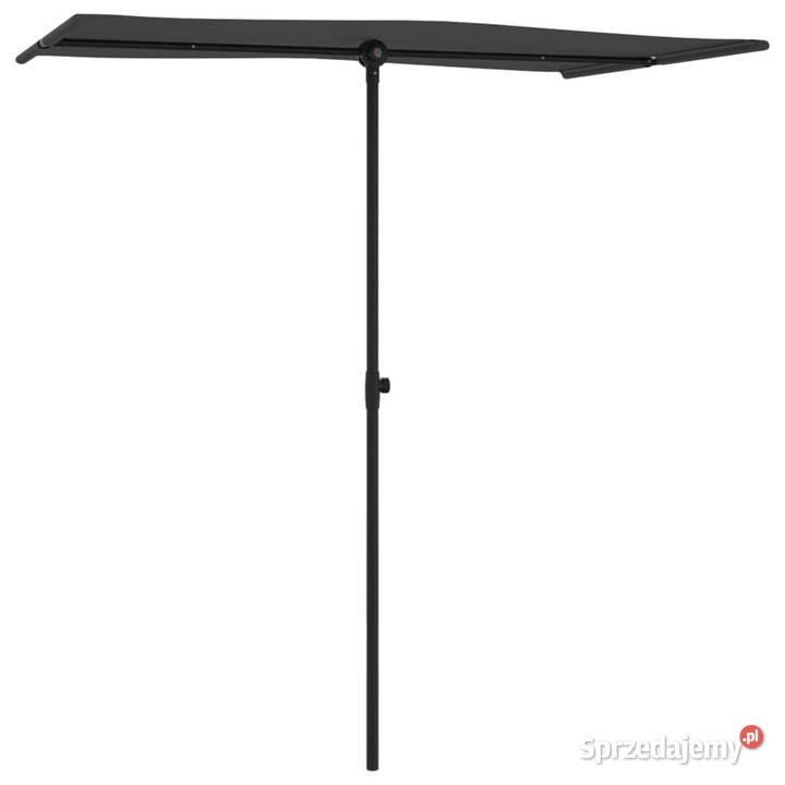 Parasol ogrodowy na aluminiowym słupku 180x110 mazowieckie sprzedam