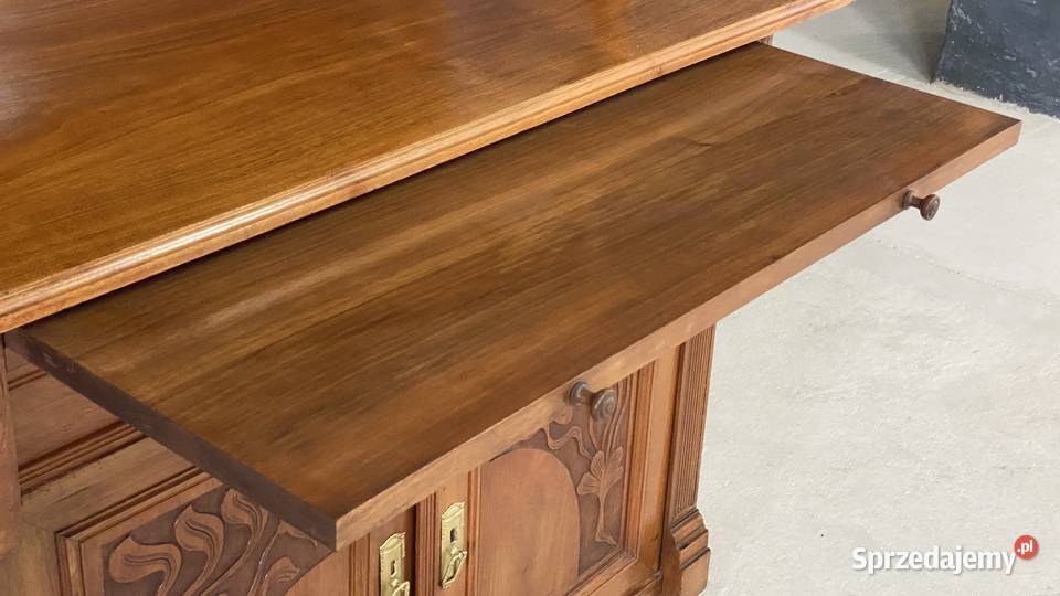 Kredens secesyjny witraże rzeźbienia antyk zachodniopomorskie Budno sprzedam