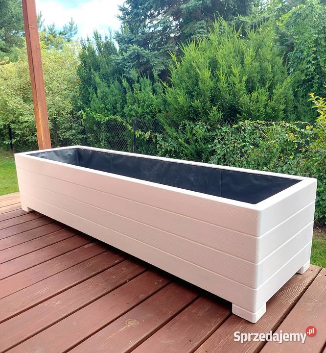 Donice na taras ogrodowe drewniane Najwyższa Wyposażenie wnętrz małopolskie