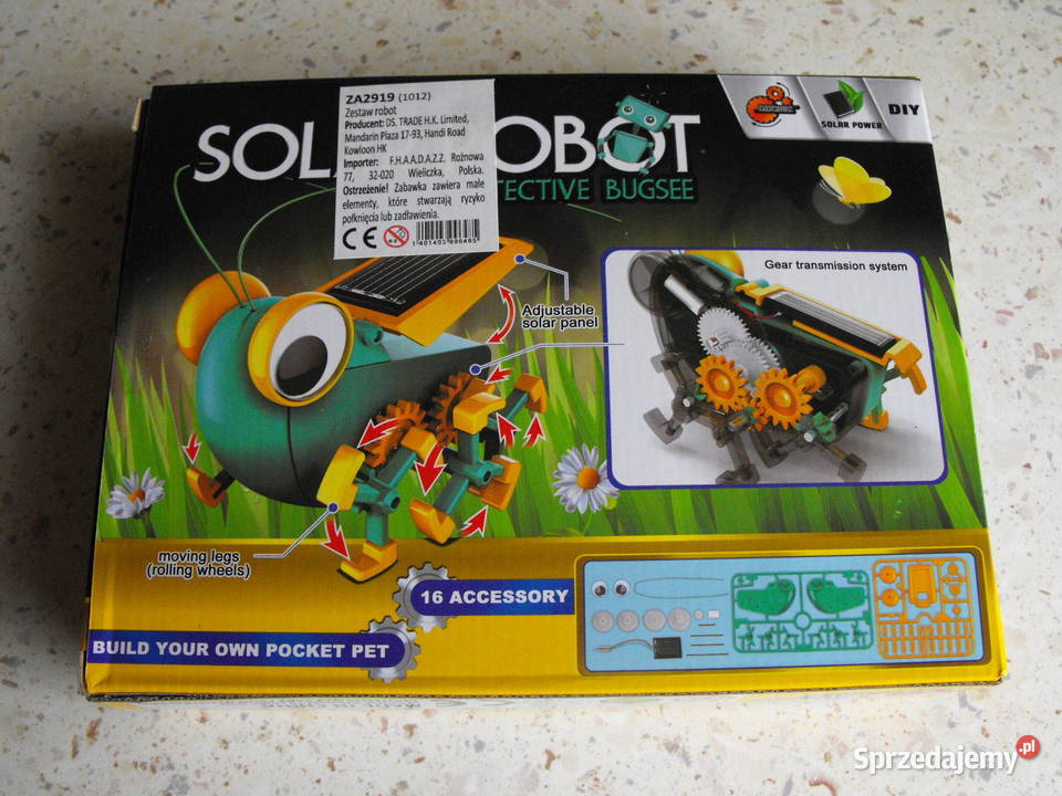 Edukacyjny Robot Owad Detektyw Świerszcz Solarny Dla Dziecka Mykanów