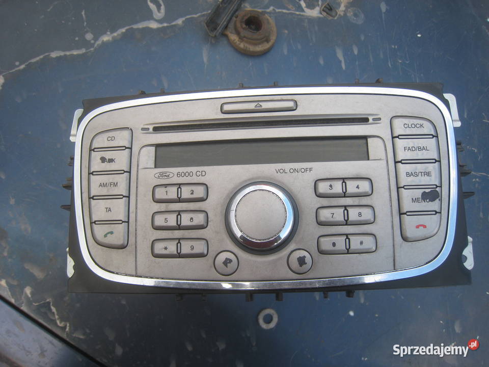 Radio oryginalne Ford 6000CD srebrne Focus Fabryczne Car audio Kraków