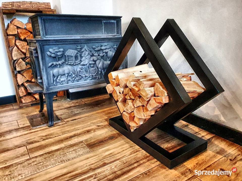 Stojak na drewno kominkowe do kominka polana Jeżowe