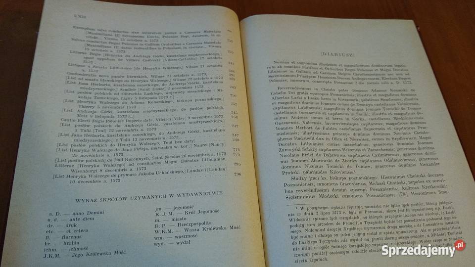 Diariusz poselstwa polskiego do Francji Henryka twarda Kultura i Rozrywka pomorskie