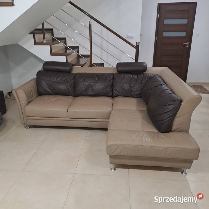 Narożnik skórzany rozkładany Bydgoskie Meble Narożniki Łuków