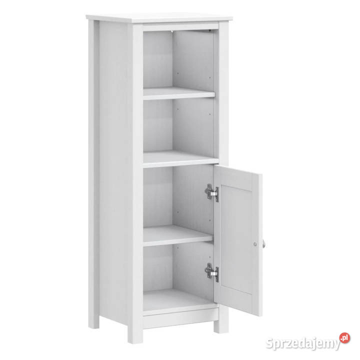 Szafka łazienkowa BERG biała 40x34x110 lite