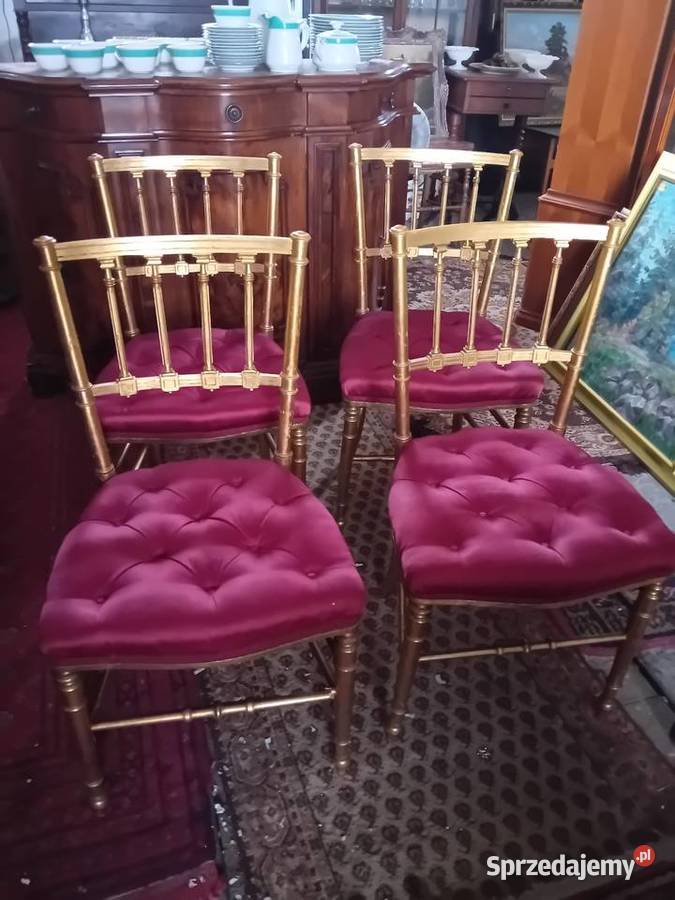 Krzesła ludwikowskie lubelskie Tarnogród