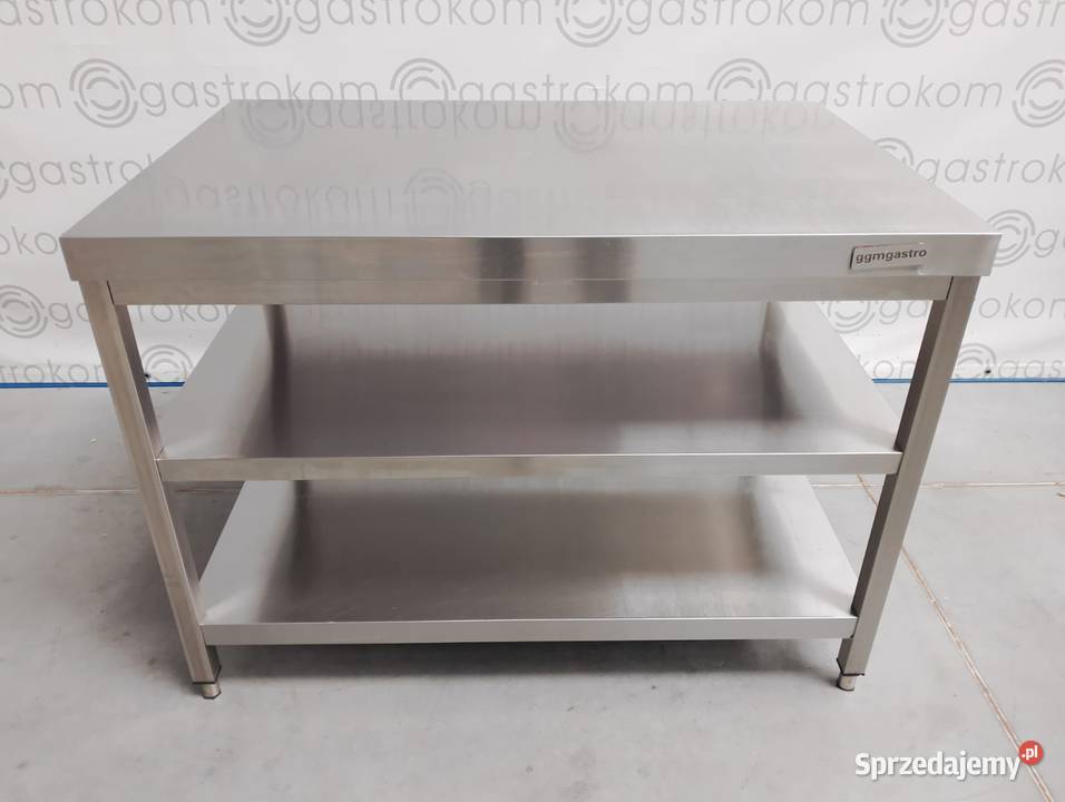 Stół centralny z 2 półkami  120x80x85 dolnośląskie Wrocław