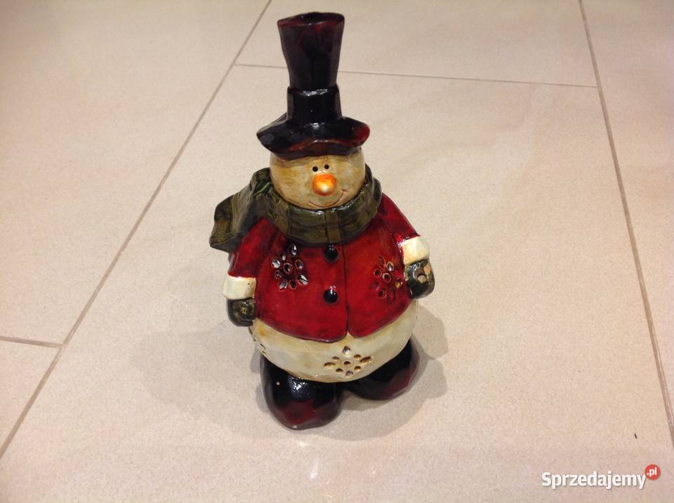 Kolorowy Bałwanek Ceramiczny Kominek Zapachowy wielokolorowy Nowa Sól sprzedam