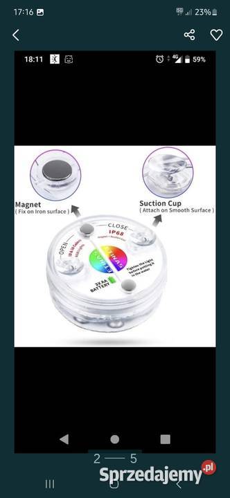 Lampki led do akwarium basenu Pozostałe Łódź