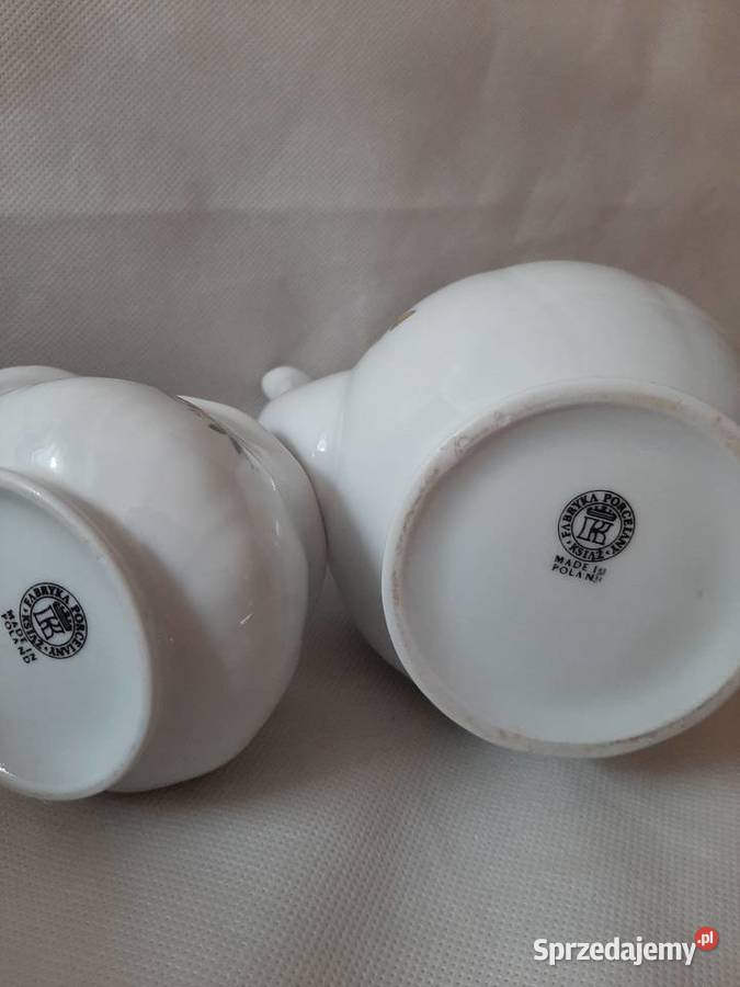Piękna porcelana Książ komplet dzbanek i Inowrocław