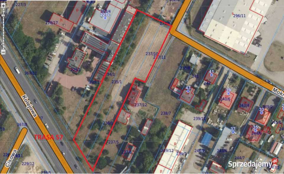 Ekspozycja na trasę S7 5185m2 Łomianki