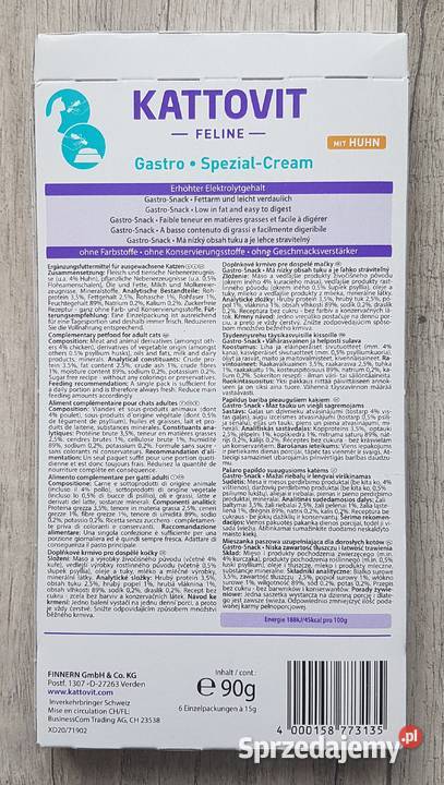 Kattovit pasta gastro cream z kurczakiem Chrzanów