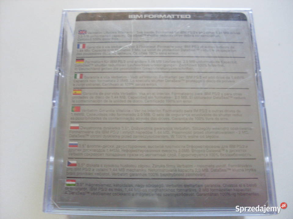 Dyskietki Verbatim MF2HD 35 10 Krzemienica sprzedam