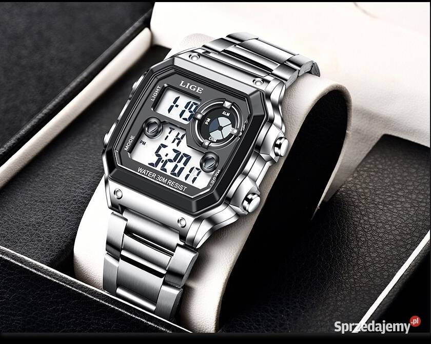 Zegarek elektroniczny męski w stylu Casio alarm Gorzów Wielkopolski