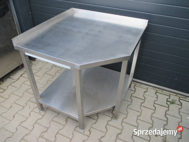 Solidny Stół Gastronomiczny Narożnikowy Z Półką Ostrów Wielkopolski