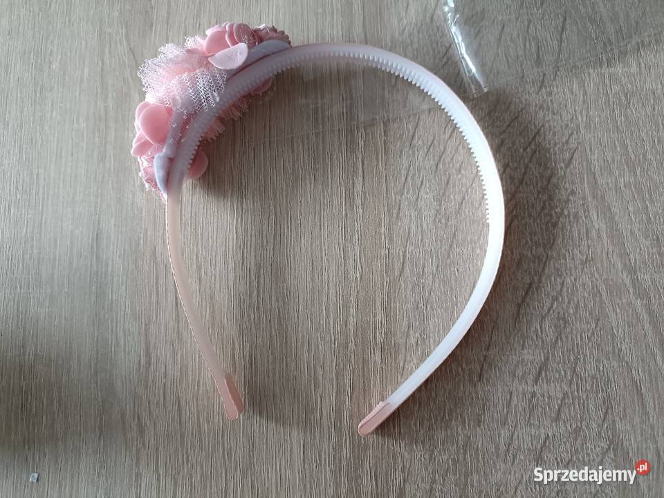 Opaska na włosy kwiaty kremowy Kwidzyn