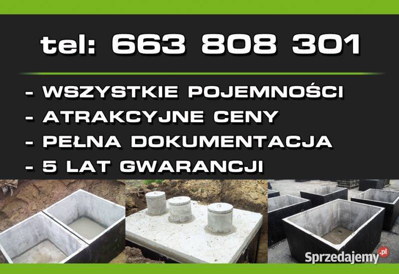 Szamba betonowe PW Dąb Bet zbiorniki na lubelskie Opole Lubelskie