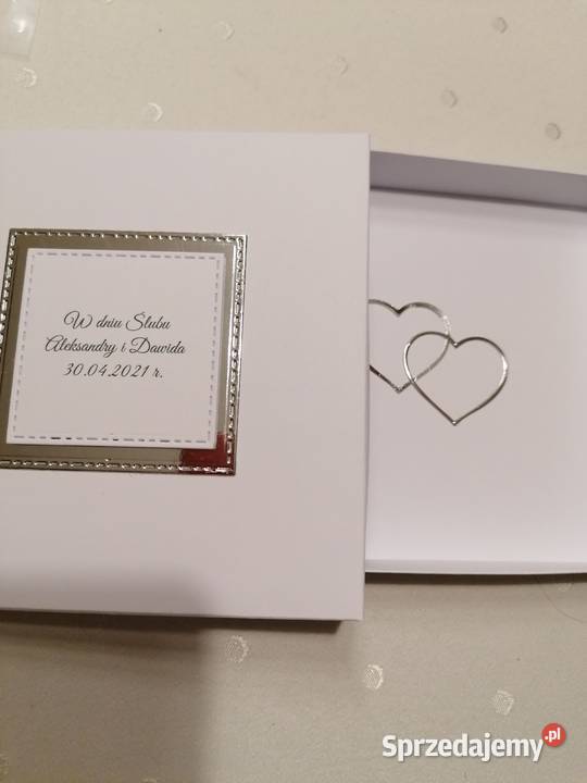 Ślub Kartka sztalugowa ręcznie wykonana w