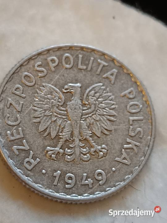 Sprzedam monetę 1 zloty 1949 mała skrętka Chełm