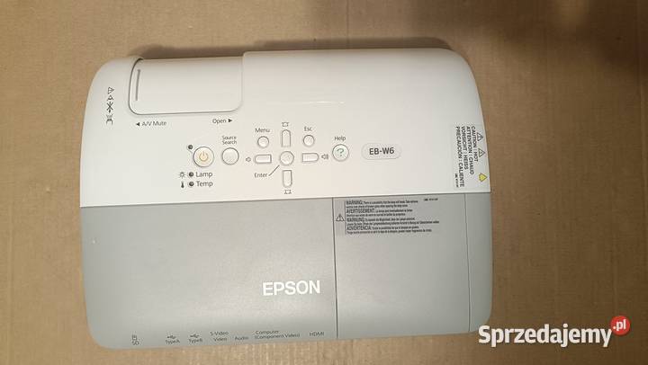 Projektor EPSON H285B bez pilota