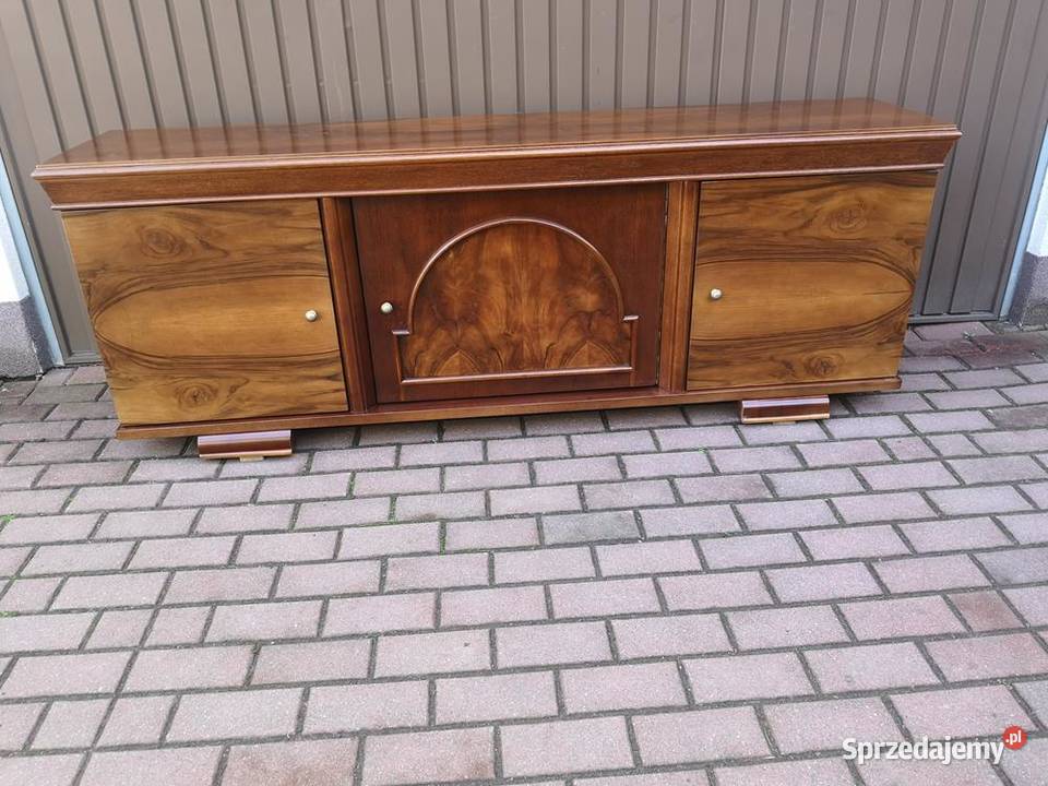 Komoda ARTDECO Niska Orzech RTV Solidna 186 Swarzędz