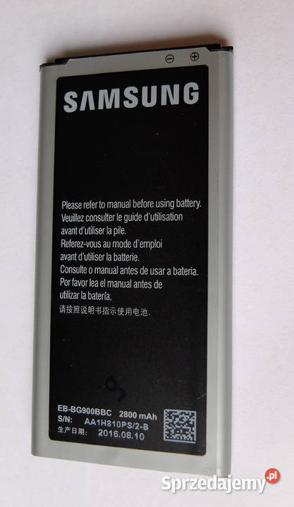 Bateria EBBG900BBC 2800mAh do Samsung Galaxy S5 Lidzbark