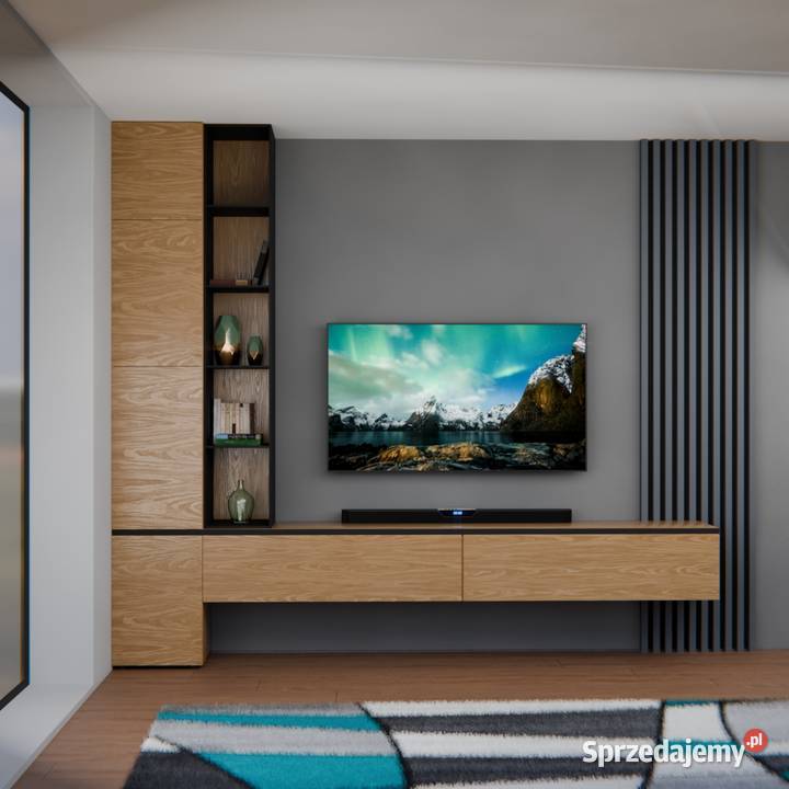 Meblościanka hifi RTV zestaw szafek pod Ogrodniczki