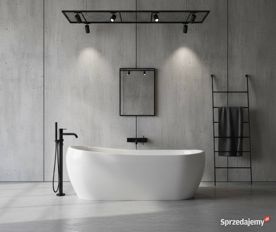 Melania biała wanna wolnostojąca 170 plug play Poznań sprzedam