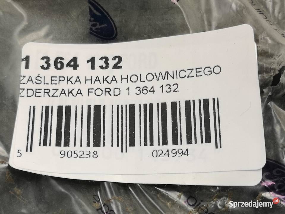 ZAŚLEPKA ZDERZAKA PRZÓD FORD FUSION 2005 1364132