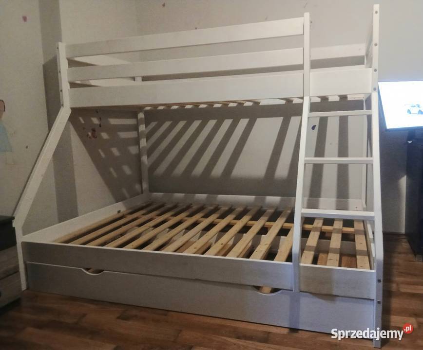 Drewniane łozko 3 osobowe łódzkie Biała Rawska