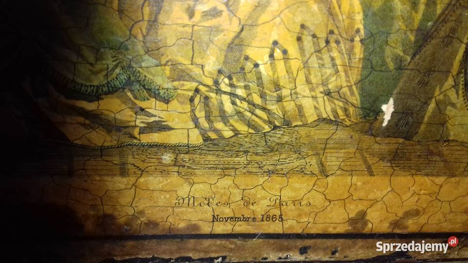 Kaseta gazetnik reklamowy Paryż 1863 sygnowany Orneta