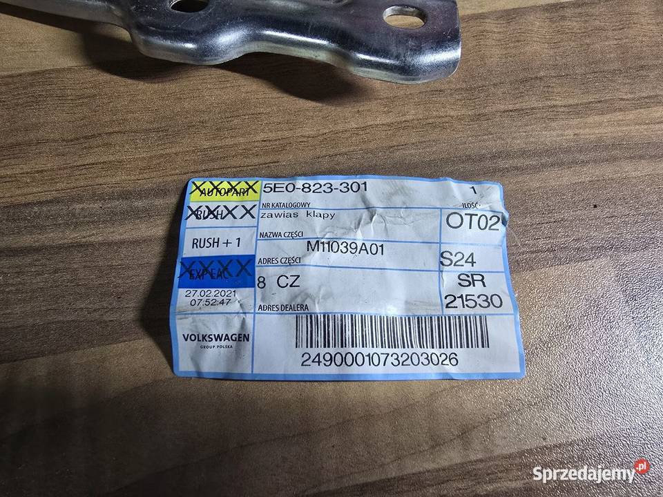 Skoda zawias Śrem sprzedam
