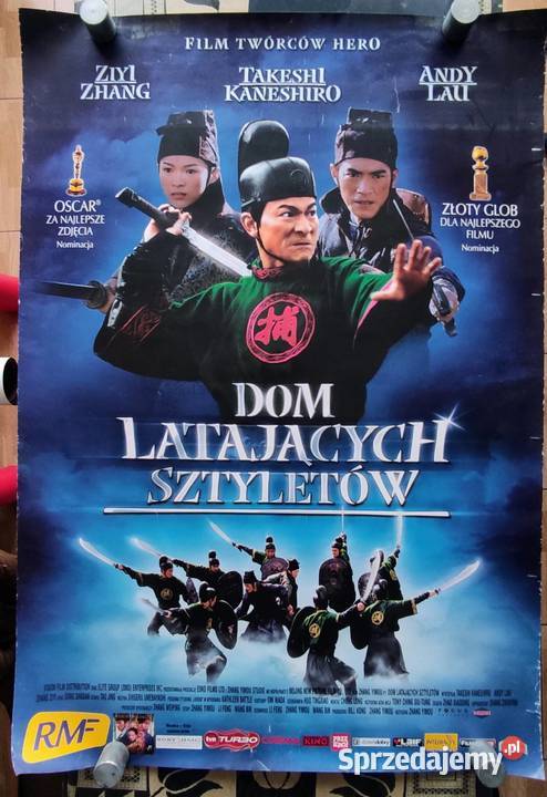 Plakat kinowy DOM LATAJĄCYCH SZTYLETÓW wym98x68 Pozostałe Pruszków sprzedam