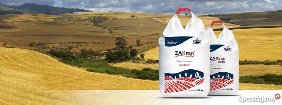 Saletra amonowa ZAKsan 32 N Ca i Mg idealny warmińsko-mazurskie Karolewo
