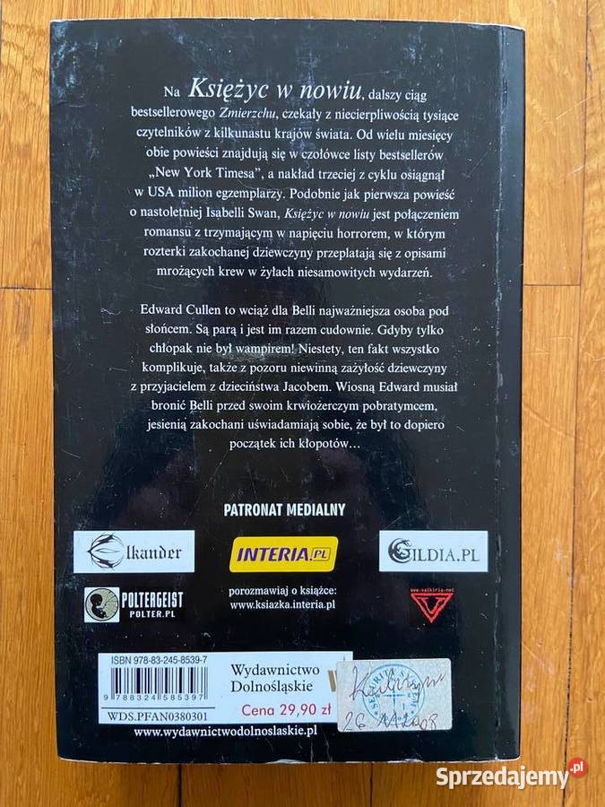 Stephanie Meyer Księżyc w nowiu ISBN 9788324585397 Katowice