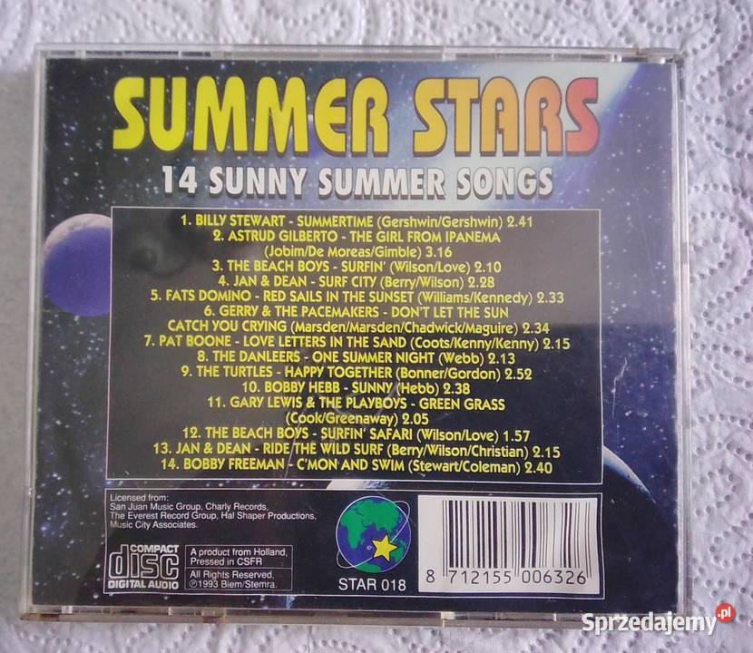 Płyta CD Summer Stars 14 Sunny Summer Songs Gdynia