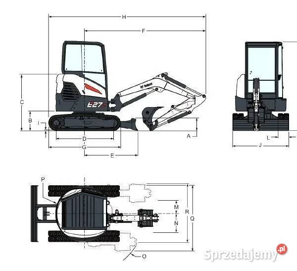 Minikoparka BOBCAT E27z model 2024 Rok produkcji 2023 Chojnów sprzedam