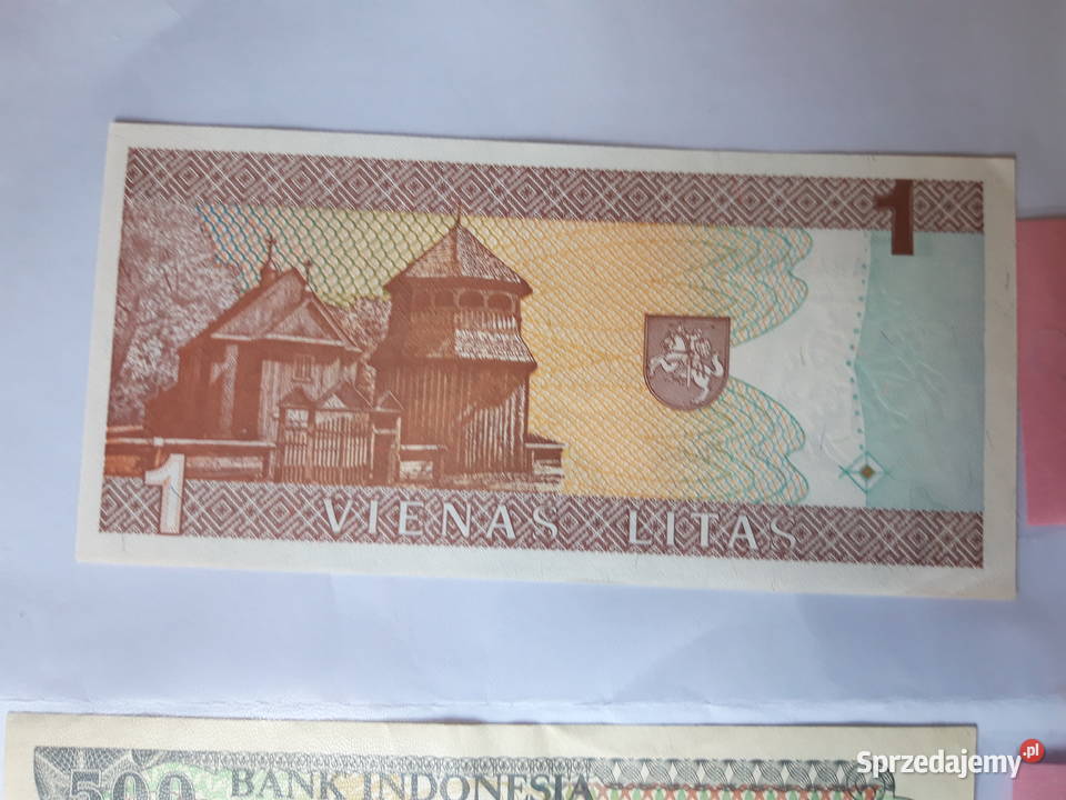Banknot kolekcjonerski Indonezja Litwa Ruda Śląska