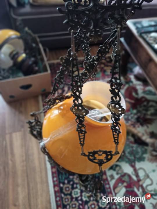 Żyrandol antyk 1892r duży