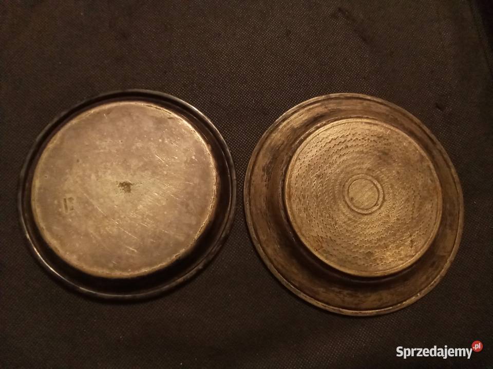 2 stare metalowe patery jedna christofele 1 mazowieckie Warszawa