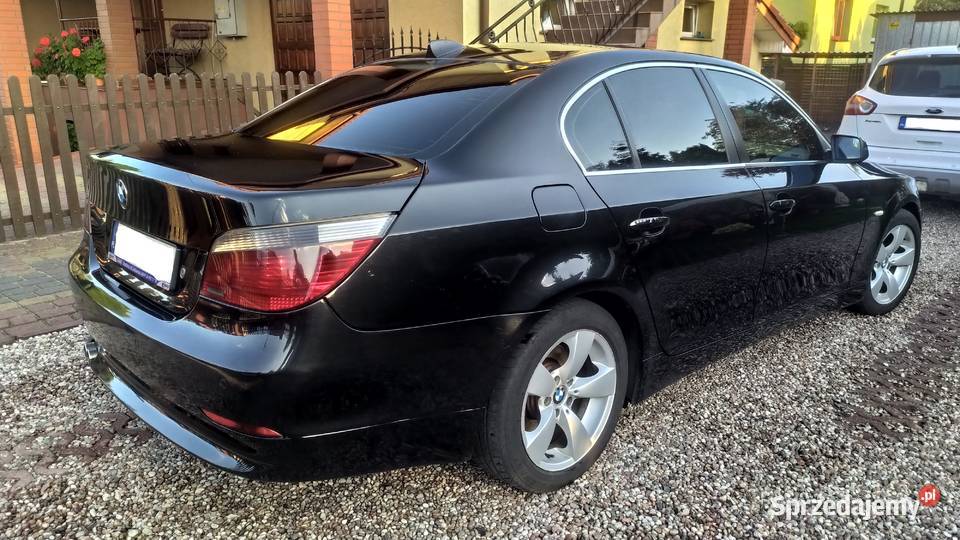 BMW E60 530d Automat Sedan Czarna Sprawna Klima Toruń