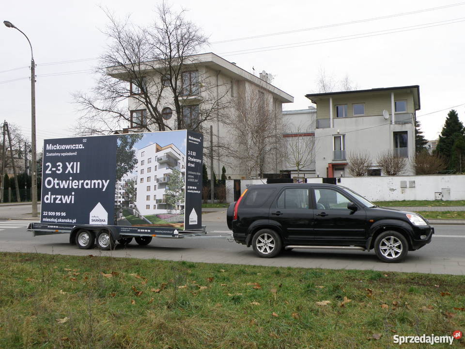Reklama mobilna podswietlana Usługi reklamowe Warszawa